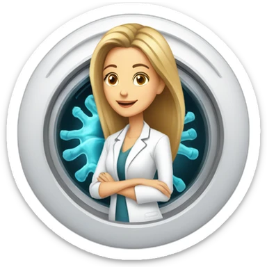 Posh-Radiologist-performing-breast-mri-to-leni-klum sticker