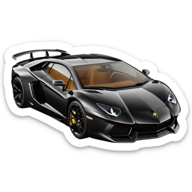 Lamborghini Aventador best view  sticker