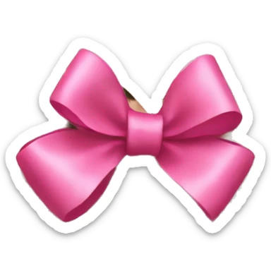 Leopard print heart with a pink bow sticker