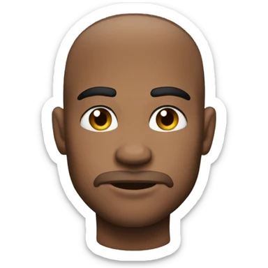 muscular man wih jawline sticker