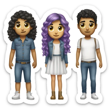 Los Morat vestidos con mameluco de unicornio  sticker