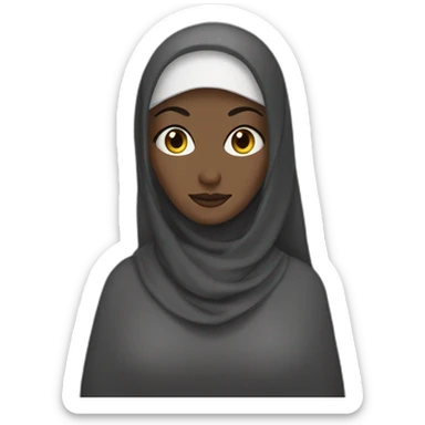 niqabi woman sticker