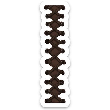 brown lace corset sticker