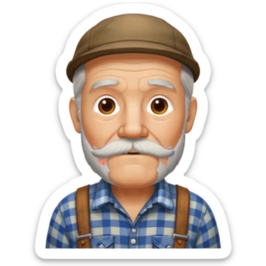 lumberjack grandpa sticker