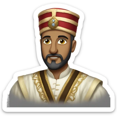 Suleiman the Magnificent in Ottoman clothing sticker