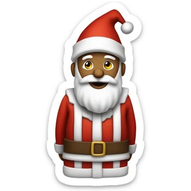 santa claus but with a miter instead of his hat sticker