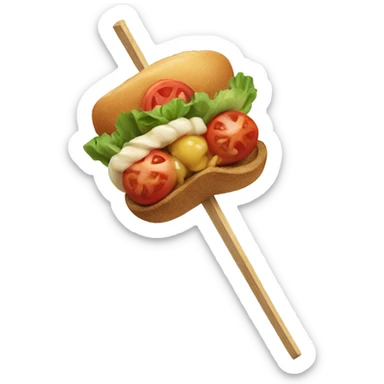 A skewer with food  sticker