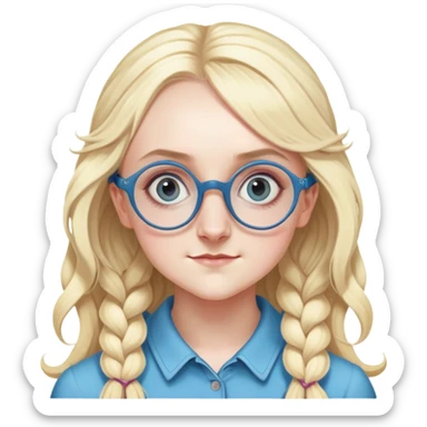 Evanna Lynch is Luna Lovegood in harry potter sticker
