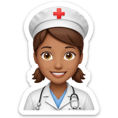 female nurse sticker