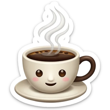 Cup of coffee sticker