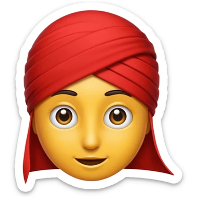 Kırmızı parıltı bir silah sticker