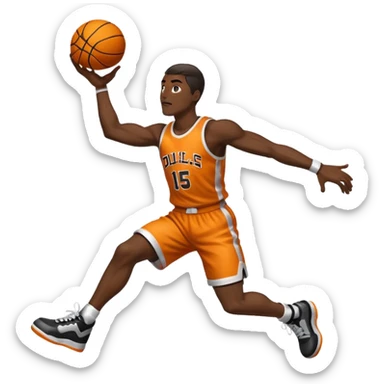 Basketball dunk sticker