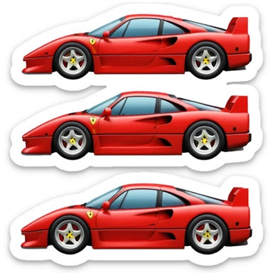 ferrari f40 sticker