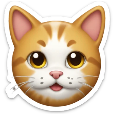 Cat make poop sticker