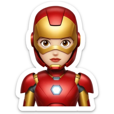 Gracie Abrams bust in iron man suit sticker