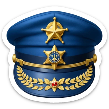 American legion service cap sticker