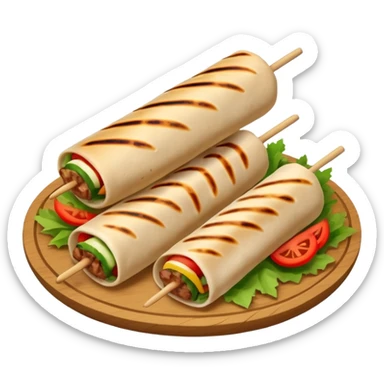 1 shawarma kebab sticker