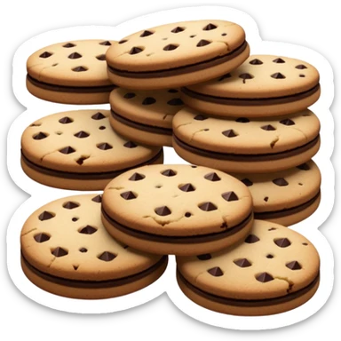 Full chocolate shortbread cookies (without chocolate chips) sticker