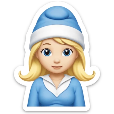 Smurfette sticker