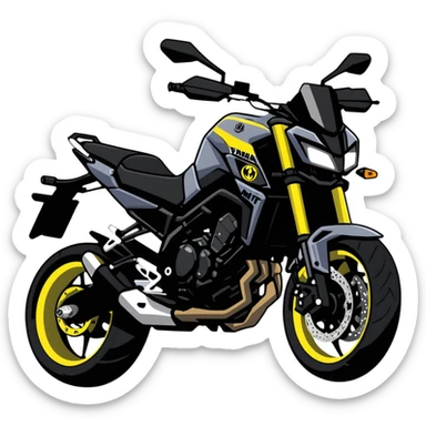 Yamaha MT09 motorcycle sticker