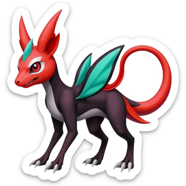 Meloetta-Guilmon-Darkrai-Pokémon-Fakémon-creature sticker