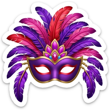 carnival-mas-costume,-red,-purple-and-pink-preferably,-full-costume-feathers-at-the-back- sticker
