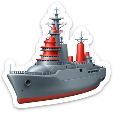 Battle ship sticker