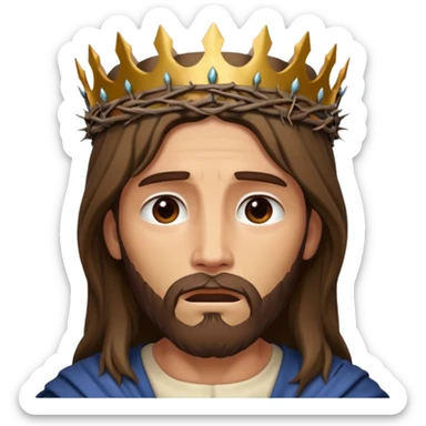 Jesus thorn crown sticker