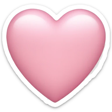 Light pink heart sticker