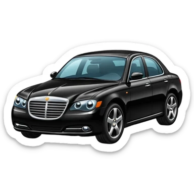 massive black car sticker