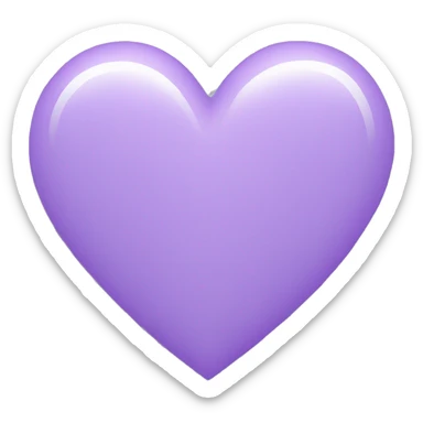 Light Purple Heart  sticker