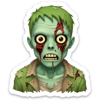 Create an emoji of  a scary Zombie sticker