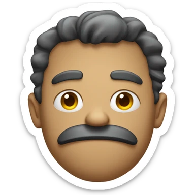 Mad with crossed arms sticker