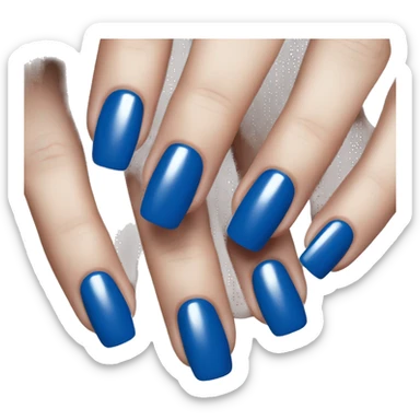 💅 change the nail color to dark blue sticker