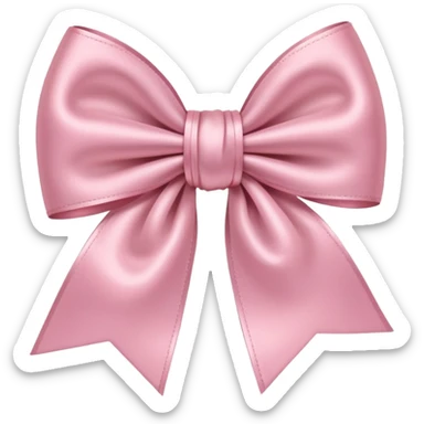 Light Pink bow plain sticker