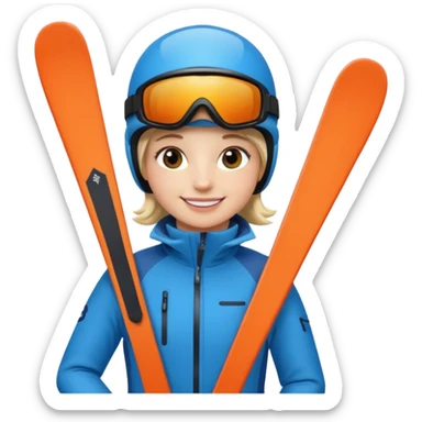 Ski Instructor. sticker
