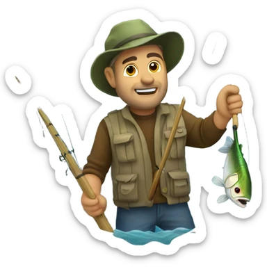 fishing sticker