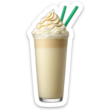 Starbucks white chocolate Frappé sticker