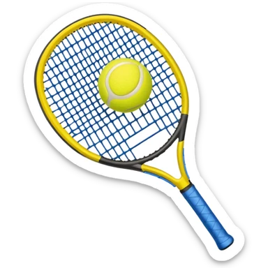 padel a racket with a yellow tennis ball sticker