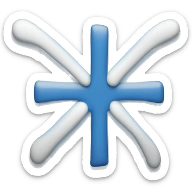 White Tick in Blue Square sticker