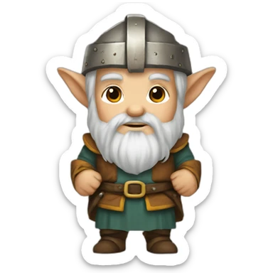 Hill dwarf cleric sticker
