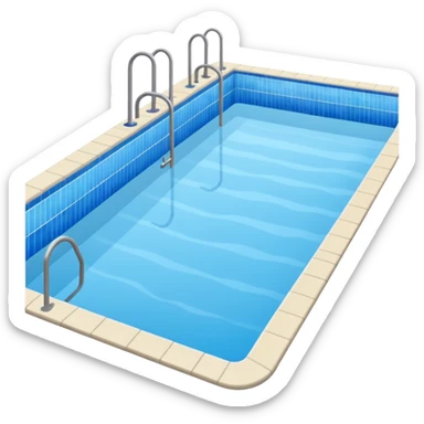Aquatic center swimming pool sticker