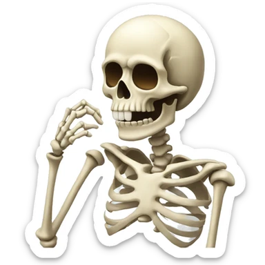 Skeleton sticker