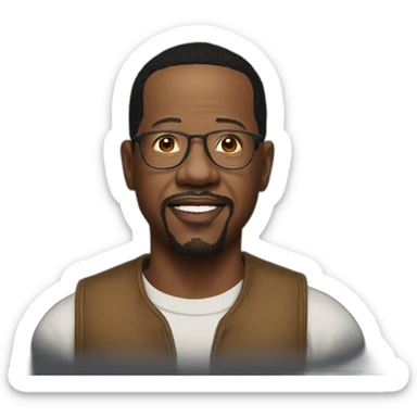 martin lawrence hyperrealistic sticker