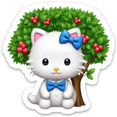 dear daniel and hello kitty in a tree  sticker