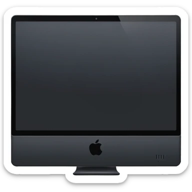 The back of a PC screen sticker