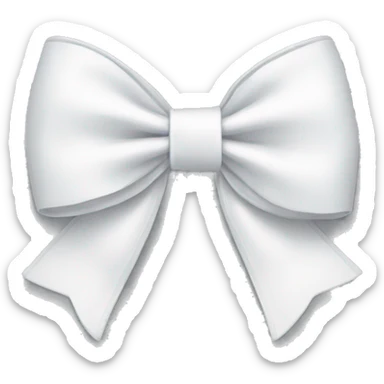 White bow sticker