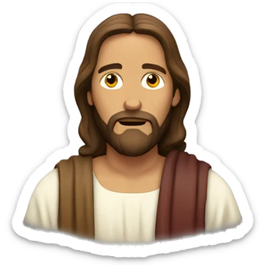 jesus christ pray sticker