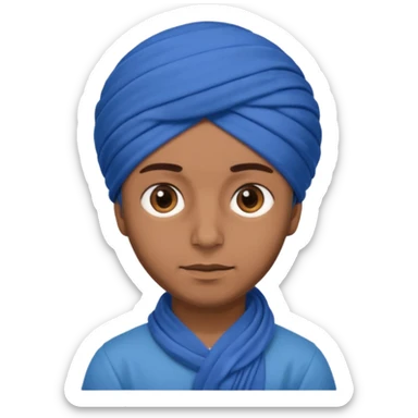 Sardar boy wearing turban  sticker