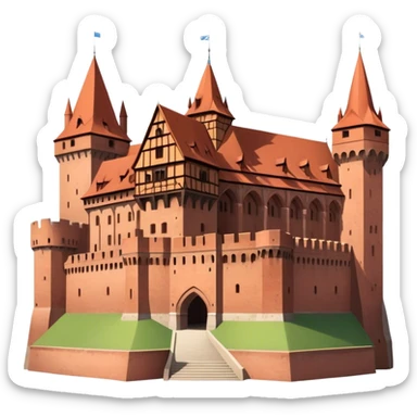 Cinematic Realistic Malbork Castle  Emoji sticker